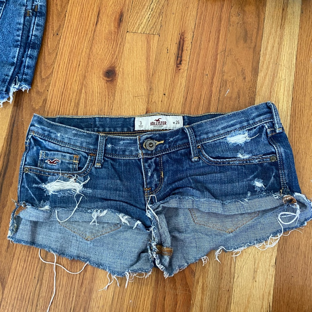 Denim hollister shorts